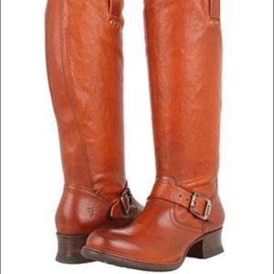 LAST CHANCE Frye Martina Engineer Tall Boot In Whiskey